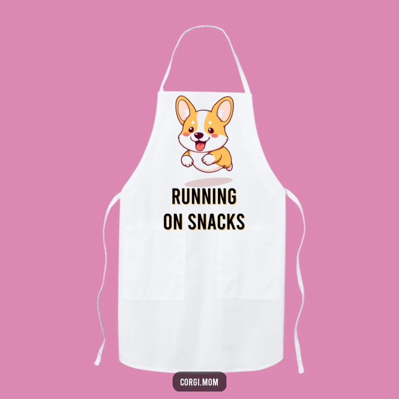 Funny Kawaii Corgi Apron: Chef's Short-Legged Runner Kitchen Gift