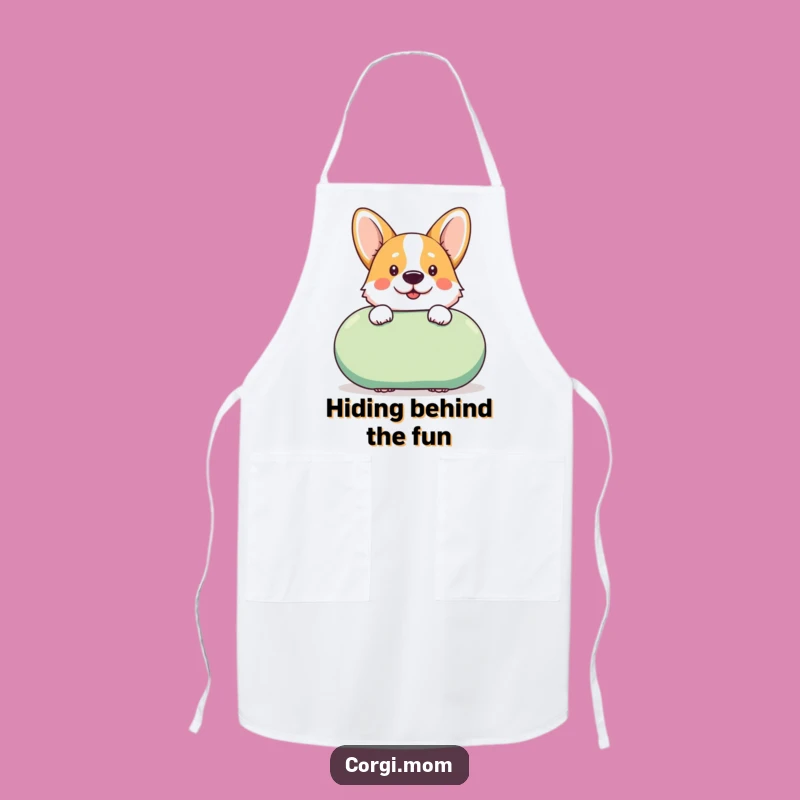 Funny Kawaii Corgi Toy Apron for Playful Cooking