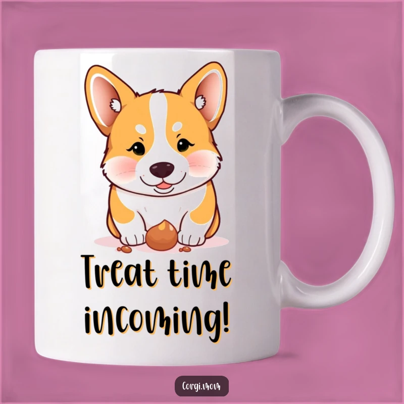 Funny Corgi Treat Mug - Hilarious Doggy Desire Gift