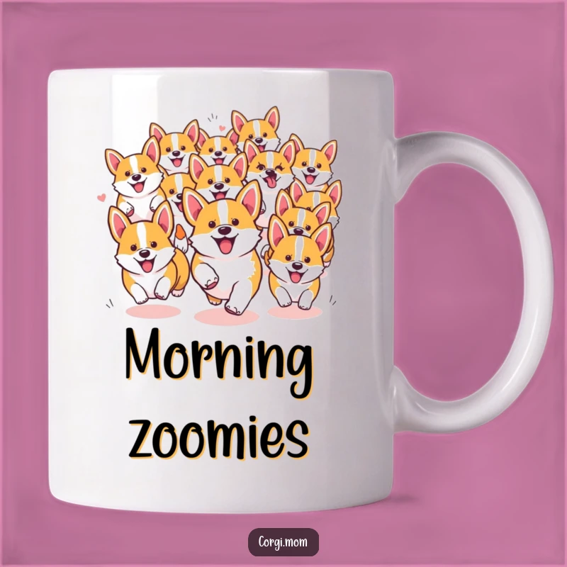Funny Kawaii Corgi Pack Mug - Chaotic Fun Gift for Corgi Lovers