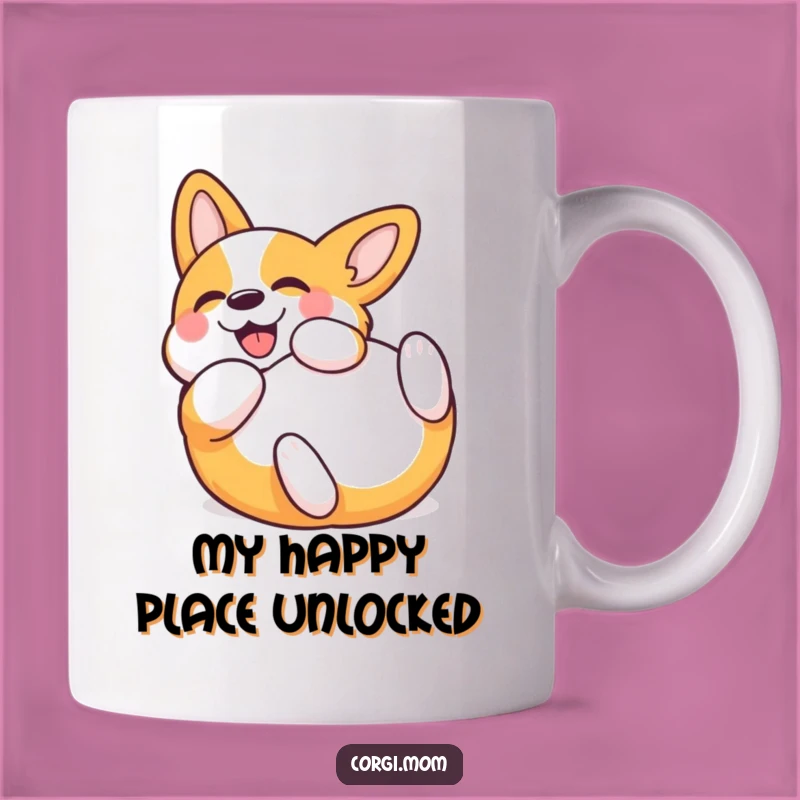 Funny Kawaii Corgi Rolling Mug: A Hilarious Gift for Dog Lovers