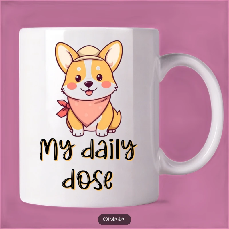 Funny Kawaii Corgi Bandana Hat Mug: The Perfect Adorable Corgi Gift