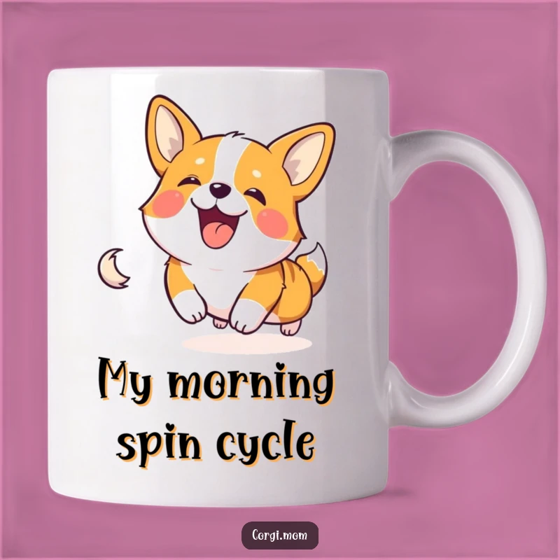 Funny Corgi Tail Chasing Mug - Hilarious Dog Lover Gift Idea
