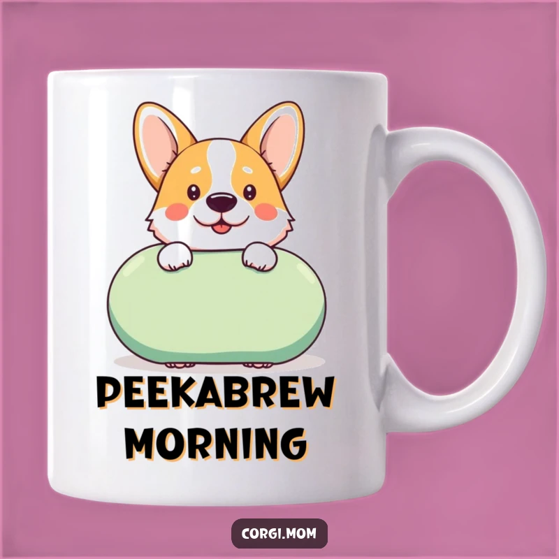 Funny Kawaii Corgi Squeaky Toy Mug, Cheeky Dog Fun