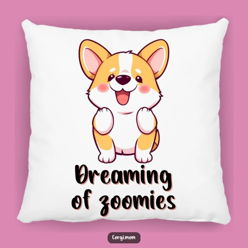 Funny Kawaii Corgi Wiggle Tail Pillow, Comfy Corgi Friend
