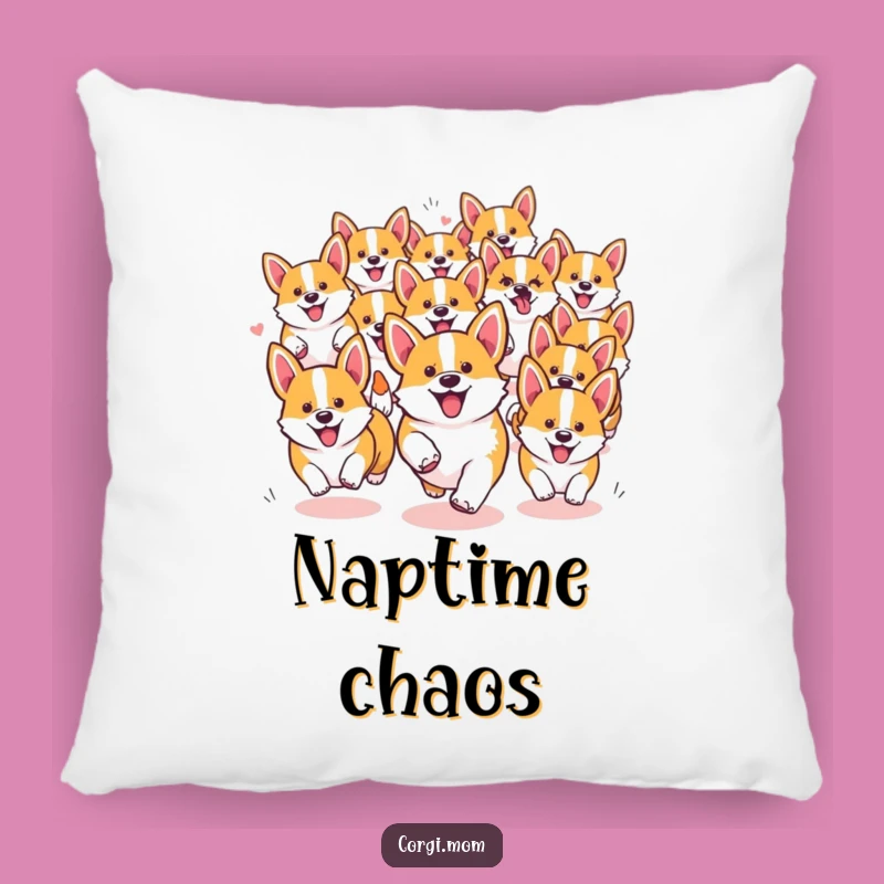 Funny Kawaii Corgi Pack Pillow - Soft & Humorous Dog Decor