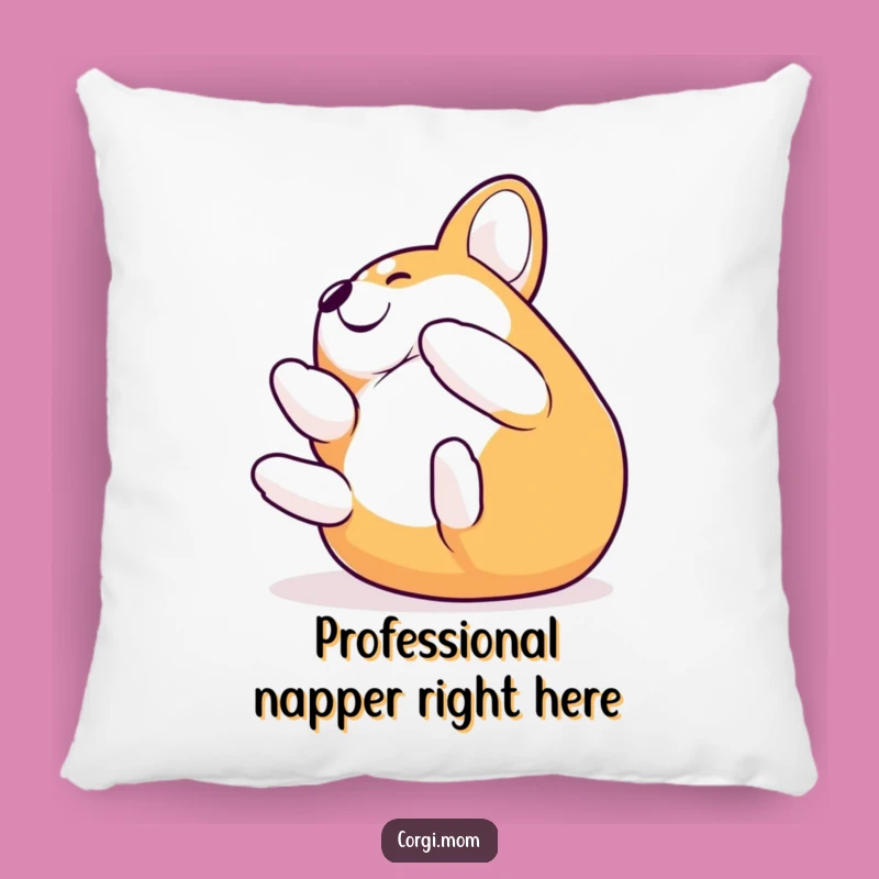 Funny Corgi Rolling Pillow: Adorable Comfort & Hilarious Dog Decor