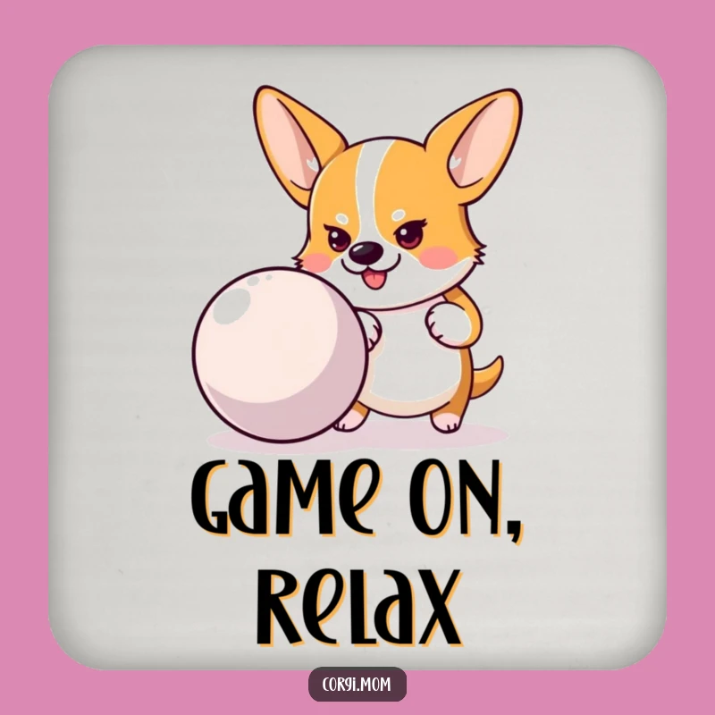 Funny Corgi Ball Push Coasters: Protect Surfaces with Purpose!
