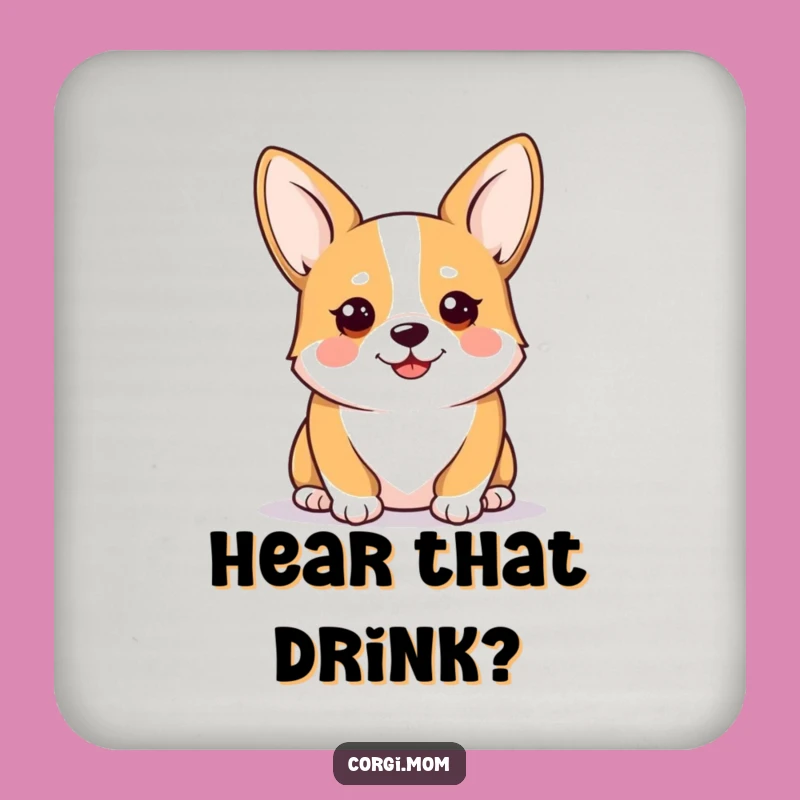 Funny Kawaii Corgi Coasters: Alert & Happy Set for Table Protection