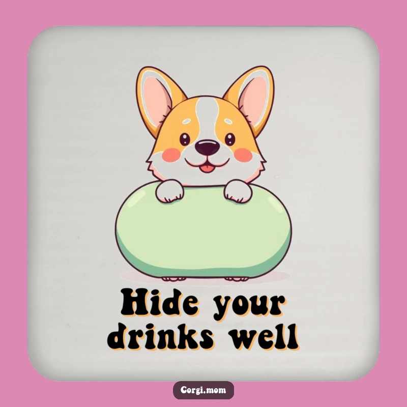 Funny Kawaii Corgi Toy Coaster, Protect Your Table