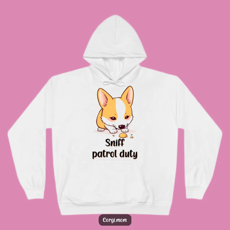 Stay warm while you ponder the world's mysteries with this super soft hoodie featuring a Kawaii Corgi deep in investigation. Comfort and curiosity combined!
