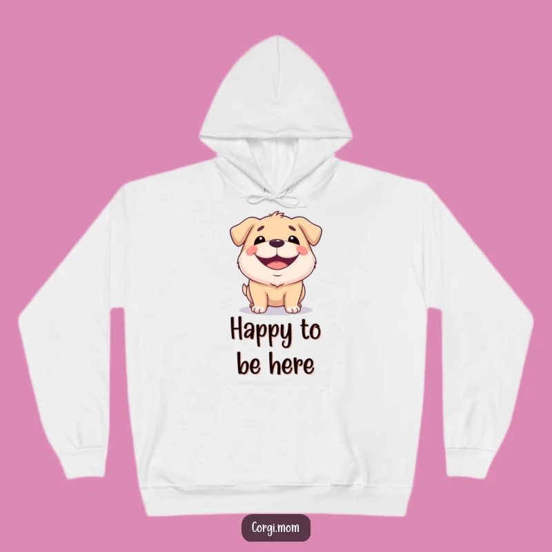 Funny Squat Dog Grin Hoodie: Cozy Comfort, Cheerful Vibes!