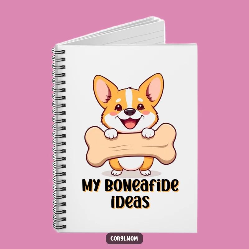 Funny Corgi Bone Peek Notebook: Jot Down Laughs with This Pup