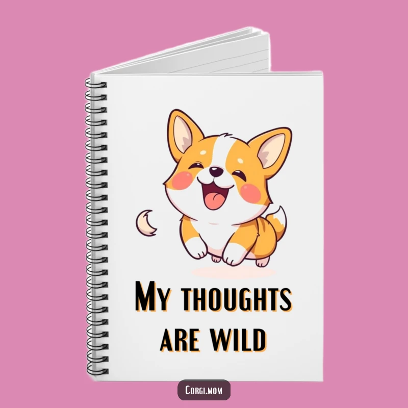 Funny Corgi Tail Chase Notebook - Hilarious Dog Lover Journal