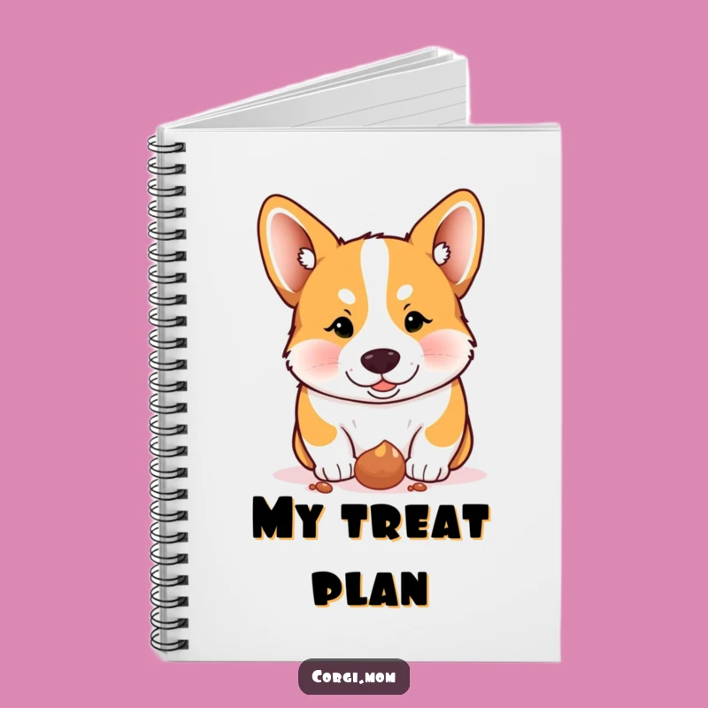 Funny Corgi Treat Notebook - Jot Down Your Snack Goals