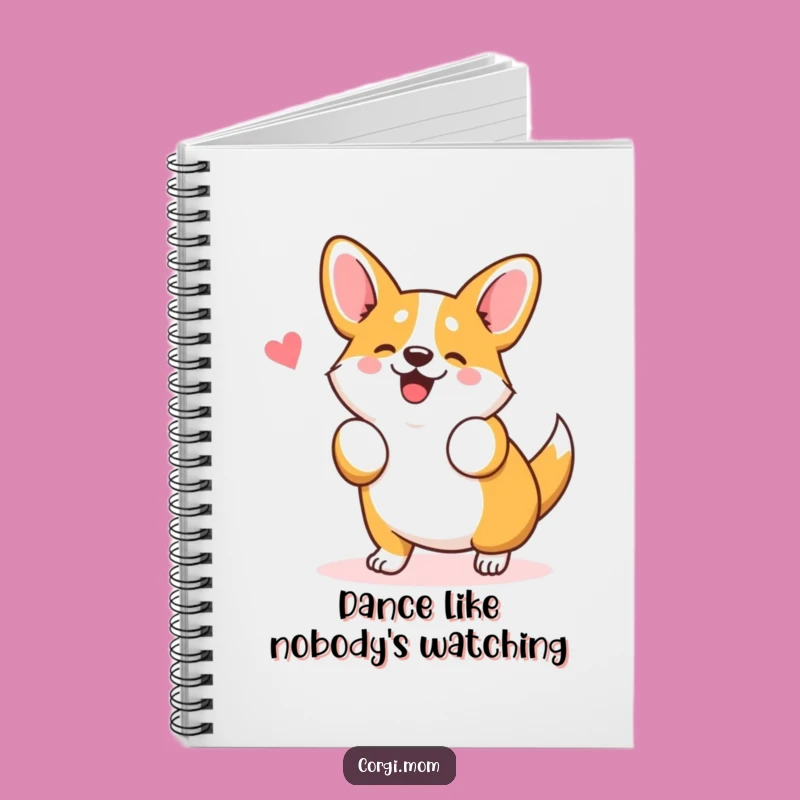 Funny Kawaii Corgi Dance Notebook: Wiggle Journal Gift