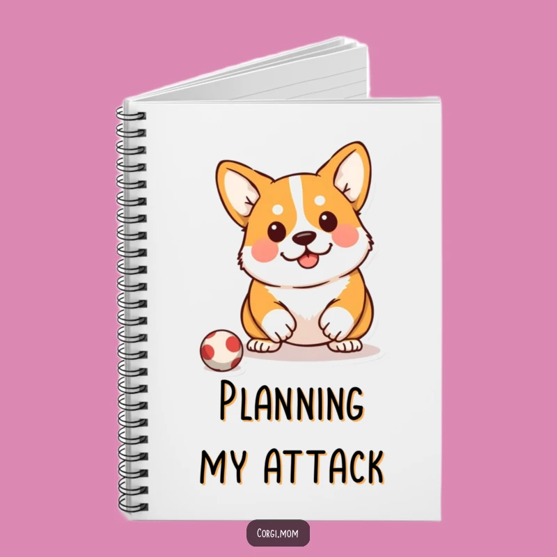 Funny Kawaii Corgi Notebook: Pounce Ready Journal