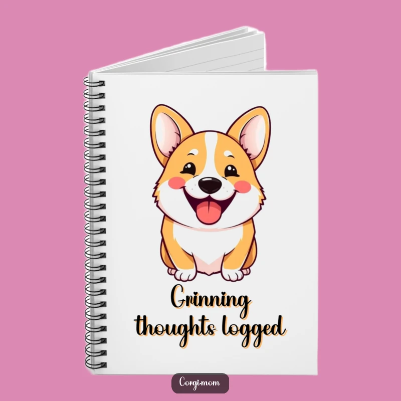 Funny Cheerful Corgi Notebook: Jot Down Smiles with Hilarious Grins!
