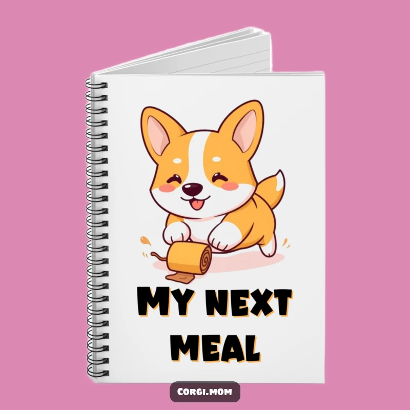 Funny Kawaii Corgi Notebook - Stubby Legs Treat Chase Journal Gift