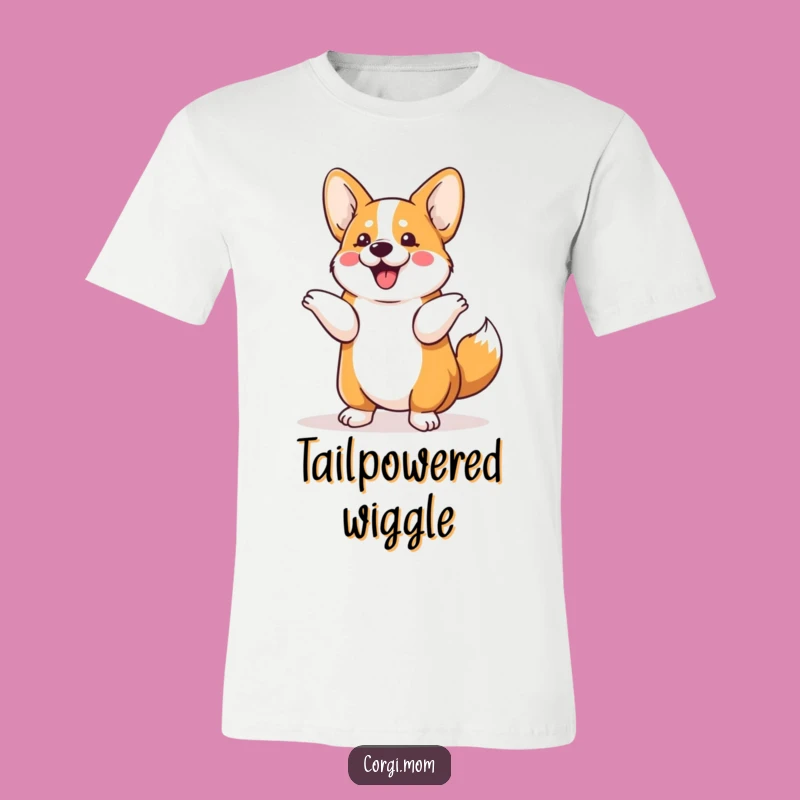 Funny Kawaii Corgi Shimmy Tee: Wearable Joy and Cute Dog Tail Dance