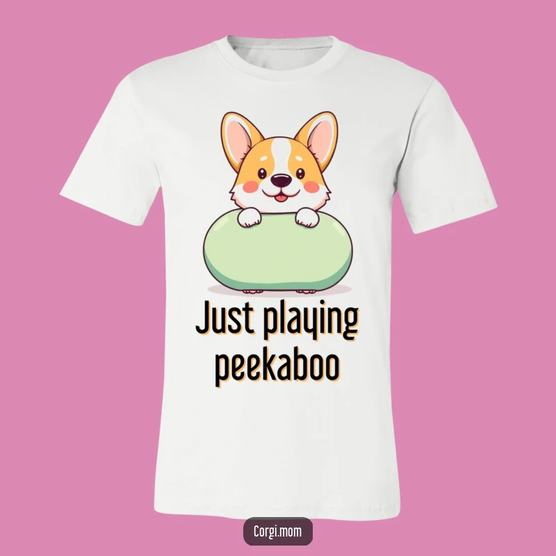 Funny Kawaii Corgi Toy T-Shirt, Cheeky Dog Design
