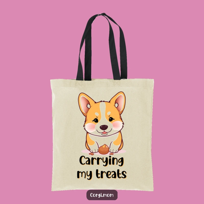 Funny Corgi Treat Tote Bag - Carry Your Snack Goals!