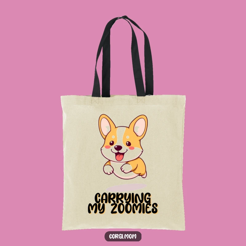 Funny Kawaii Corgi Tote: Adorable Short-Legged Runner Bag Gift