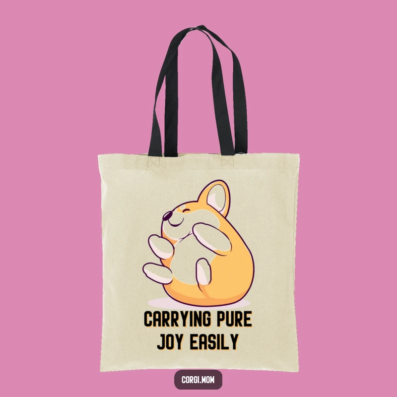 Funny Corgi Rolling Tote Bag: Carry Your Laughs Everywhere
